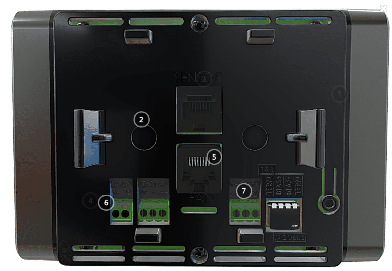 Controleur GTC GTB BAFCon - vue arrière - turbobrise big ass fans
