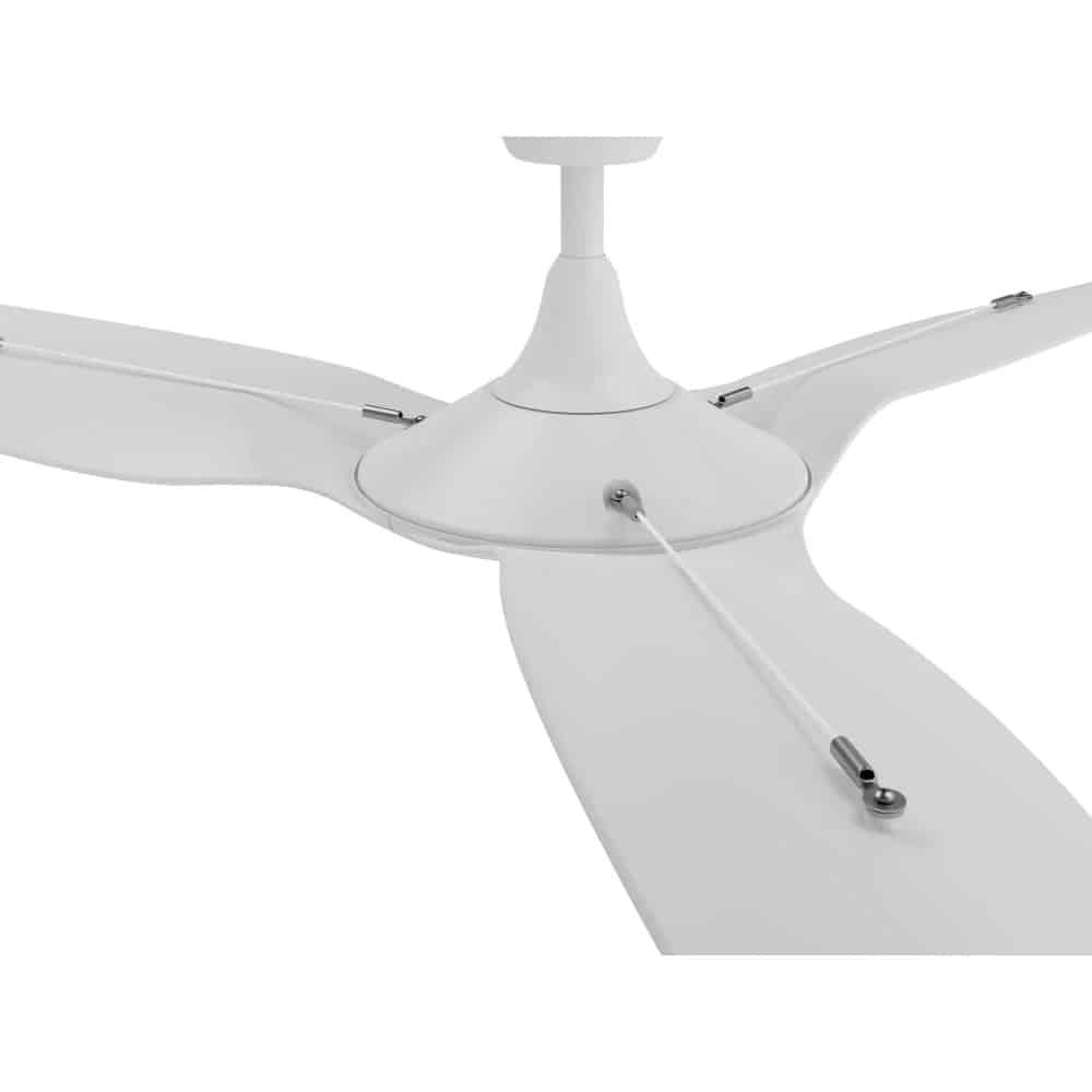 Système de retenu de pales pour la sécurité du brasseur d’air Haiku Coastal