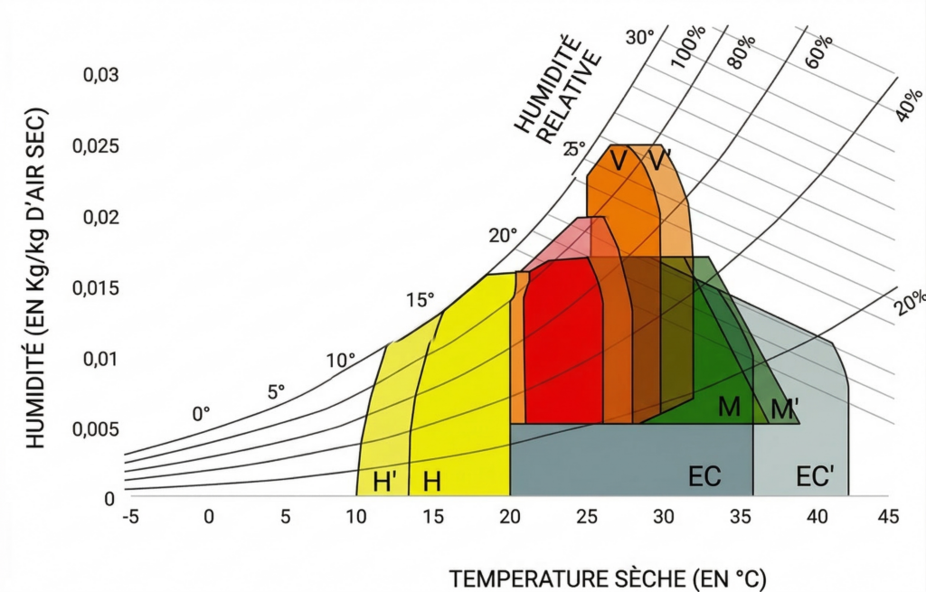 diagramme de givoni source envirobat brasseurs d air TURBOBRISE